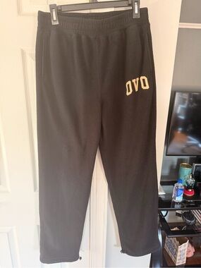 Black OVO Sweatpants with Gold Logo